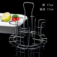 不锈钢杯架创意玻璃杯架家用水杯架置物架水杯茶杯收纳架子沥水盘 矮杯架+杯刷+毛巾