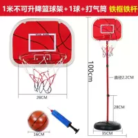 可升降篮球架标准篮筐可移动户外青少年家用训练幼儿园篮球架 加大底座1米《1球+打气筒》