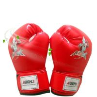 儿童3-14岁拳击手套散打泰拳训练男女孩搏击青少年格斗跆拳道拳套 红奥特曼 4oz