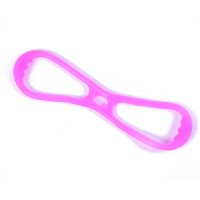 TPR拉力绳8字训练拉力器拉力器手臂力量训练Q弹拉力器 8字款适中硬度粉色-女士适用