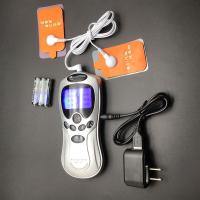 按摩仪器颈椎理疗器电疗仪腰椎颈椎全身家用多功能经络迷你按摩仪 配置1(机器+2片贴+2头线+图)