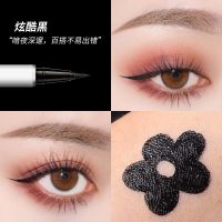 小奥汀同款眼线笔彩色眼线液速干持久不晕染防水白色极细新手 眼线笔[炫酷黑]
