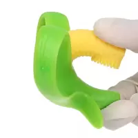 盟宝硅胶玉米牙胶乳牙刷 婴儿牙胶磨牙棒 咬咬乐无毒柔软儿童玩具 玉米牙胶