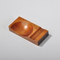 复古创意实木质筷子架放筷多功能枕头搁置架筷子托筒勺子筷子托 方形筷架7x3.5