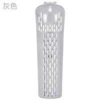 [送挂钩]带盖防尘筷子架塑料筷子筒 厨房餐具沥水筷子收纳盒 灰色 1个装(另送1个无痕挂钩)