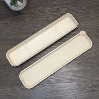 日式和风高档原木筷子家用不易发霉防滑收纳盒上档次学生情侣公筷 小麦单盒(与筷子一起购买4元)