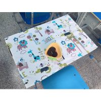 小学生午餐垫隔热垫课桌布布艺棉麻小清新长方形儿童西餐垫40*60 欢乐动物城 30*45cm