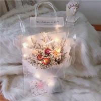 干花花束装饰真花带包装教师节送人成品永生花送闺蜜男友生日礼物 雏菊长20宽15厘米(小花束)无赠品