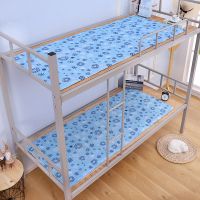 冰垫床垫沙发坐垫冰床垫单人双人学生宿舍夏天季降温制冷避暑神器 蓝色雪花 (颜色随机冰沙)50x150