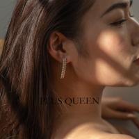 PLUS QUEEN宏蓝 精致如你闪耀锆石耳饰不褪色不过敏