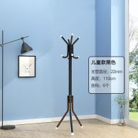 [爆款]简易衣帽架铁艺挂衣架落地室内门厅卧室衣服架挂包架 小儿童黑色[6挂钩]