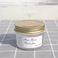 燕窝瓶储物罐密封罐酱菜玻璃瓶蜂蜜包装瓶瓶果酱瓶辣椒酱鱼子酱瓶 金色盖子 100毫升6只