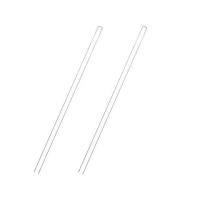 玻璃棒直径5-6mm长15cm20cm30cm玻棒导流棒耐高温腐蚀玻璃搅拌棒 直径5mm长度15cm(2支装)