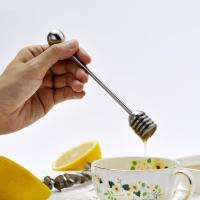 不锈钢蜂蜜棒 蘸取蜂蜜搅拌棒蜂蜜勺舀蜂蜜果酱棒厨房工具 304不锈钢蜂蜜棒
