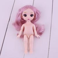 17厘米迷你芭比娃娃公主套装可换装13关节儿童玩具女孩洋娃娃衣服 素体(不含衣服)送鞋子 A款