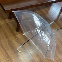 透明雨伞ins雨伞雨伞晴雨两用结实耐用伞自动直柄雨伞女学生韩版 透明(无图)
