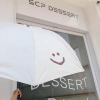 莉莉安张手小熊雨伞女学生韩版可爱简约款黑胶防晒遮阳伞晴雨两用 棕色笑脸-晴雨伞