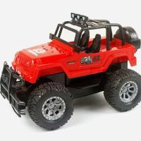 [充电版 带车灯+可漂移]超大遥控越野攀爬车耐摔儿童男孩玩具车 红色越野[不带遥控器] 普通版自备电池