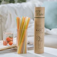 一次性吸管大米谷物冷饮果汁无异味吸管天然环保儿童孕妇健康优选 纸桶配件 D60*L200mm