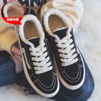 2021年春季新款帆布鞋女鞋韩版百搭黑色布鞋休闲ulzzang小白板鞋 黑色（加绒款） 标准尺码 35