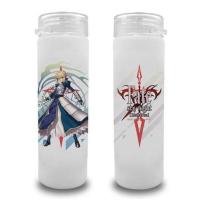 黑贞德明日方舟狂三海贼王400ml磨砂动漫玻璃水杯子送动漫海报8张 fate