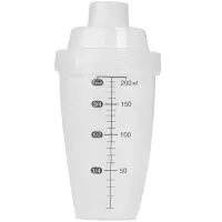 日本摇摇杯蛋白粉奶粉混合杯奶昔杯奶茶杯带刻度摇杯水杯200ml 220687摇摇杯200ml单个装