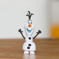 冰雪奇缘手办安娜公仔艾莎Elsa爱莎公主模型蛋糕烘焙装饰摆件礼物 实心大雪宝(高约7cm)