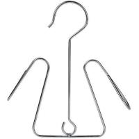 晒鞋架家用晾鞋挂钩实心不锈钢晾鞋架阳台窗外挂鞋子衣架多功能 双耳加厚加大(1个装)不带夹子