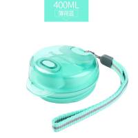 特百惠水杯盖配件400ml杯盖 原装晶彩茶韵杯子母盖防漏杯盖 400ml-薄荷蓝整盖 含：提绳+密封