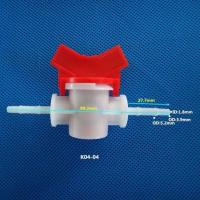 软管阀门 软管宝塔球阀 塑料快插阀门 软管接头 软管开关变径开关 4-4 1只装