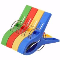 大号防风被子夹塑料夹防风衣夹大夹子衣服夹强力晒晾衣架夹棉被夹 塑料大被夹 8个装