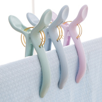 [5-8个装 如手掌般大小]特大号防风夹子塑料衣架晒被子大夹 颜色随机5个装