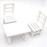 芭比丽佳可儿娃娃OB叶罗丽心怡小布娃娃桌子椅子家具拍照道具模型 白色 30厘米以下