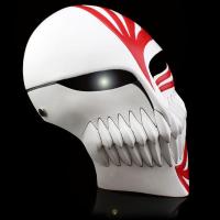 黑崎一护死神面具恐怖动漫cosplay角色扮演舞会漫展装饰男孩成人 红色