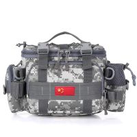 特价多功能路亚包防水插杆包腰包背包斜挎包渔具包户外骑行钓鱼包 灰色路亚插杆包