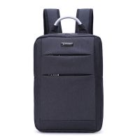新品特价笔记本电脑包15.6寸大容量书包男潮流韩版双肩背包 71黑色双拉链USB
