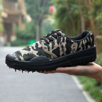 解放鞋男工地耐磨透气防滑鞋女工地保安鞋干活农田工作作训低帮鞋 SJ-ZGM 34 [220]