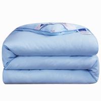 蚕丝被桑蚕丝夏凉被可水洗空调被春秋被冬被子单双人被芯 抗菌-压花蓝 100*150婴儿被