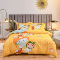 [紧急清仓]加厚亲肤棉磨毛四件套被套床单双人婚庆床上用品 游园记 1.2米床[一个枕套]