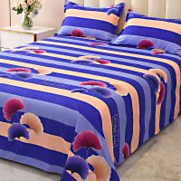 [特价床单]床单单件加厚斜纹床单单人双人床罩被单单件床上用品 蓝银杏叶 婴儿床用[110*150cm]