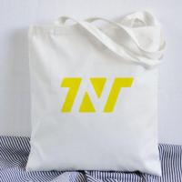 TNT时代少年团马嘉祺周边帆布包单肩手提补习袋学生宋亚轩刘耀文 TNT团名白包 单肩无拉链无内袋