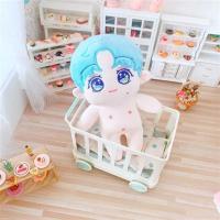 宋亚轩娃娃公仔棉花玩偶20cm娃衣可换套装时代少年团周边生日礼物 蓝发亚轩裸娃 20厘米