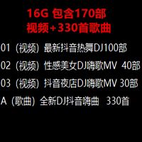 全新汽车车载音乐视频u盘高音质中文dj舞曲MV流行高清MP4歌曲优盘 16g 170DJ视频+330歌曲