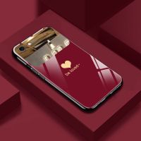iPhone8plus爱心手机壳苹果8/7p情侣xs镜面11pro化妆镜子se玻璃壳 苹果6/6s[4.7寸]通用 玻璃