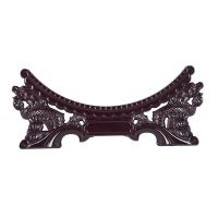 树脂塑料仿实木陶瓷盘碗盆七子茶饼架子托支架茶道配件展示架 龙头塑料盘架8寸放20cm盘子)