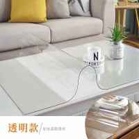 60-100cm茶几电视柜餐桌桌布水晶板软玻璃塑料PVC透明防水防烫垫 1.5透明 80*80