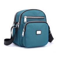 捷朗仕新款女包尼龙单肩包韩版小方包轻便手机包休闲斜挎包小包包 油蓝色