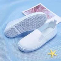 儿童白布鞋 幼儿园室内鞋男女童鞋魔术贴休闲鞋学生帆布鞋表演鞋 1974 20尺码内长约15厘米