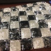 夏季仓鼠消暑降温用品冰垫凉席散热板避暑冰床小宠可拼接破损包换 黑白方块冰裂10x5cm 无赠品