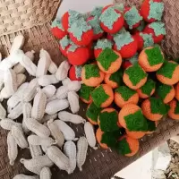 手工编织好事发生柿子花生钥匙扣挂件书包挂饰情侣闺蜜生日礼物女[9月15日发完] 单独一个柿子颜色随机()